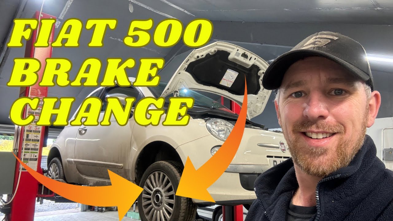 Как пошагово заменить передние тормоза, колодки и диски FIAT 500