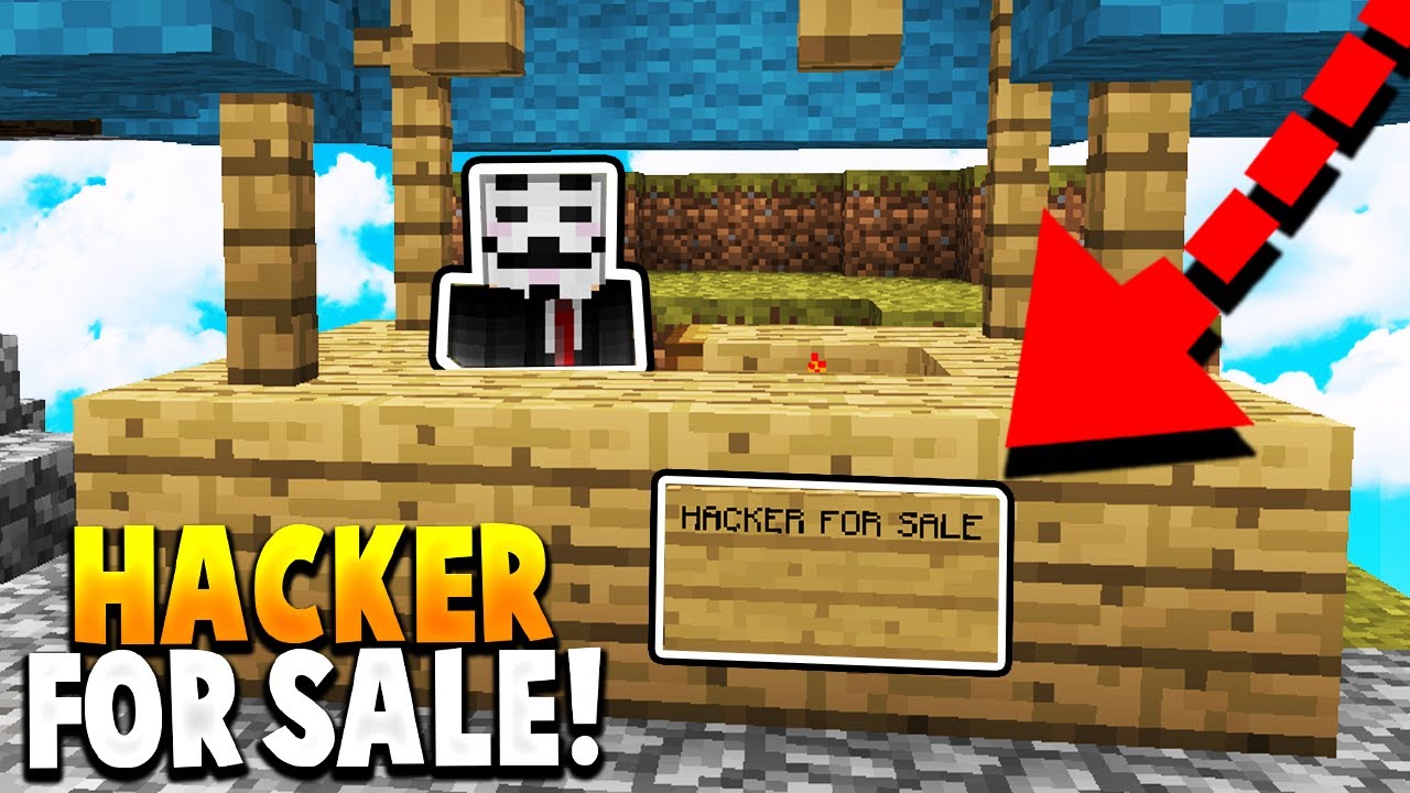 HACKER SOLD TO PLAYERS! - (Minecraft Hacker Trolling)