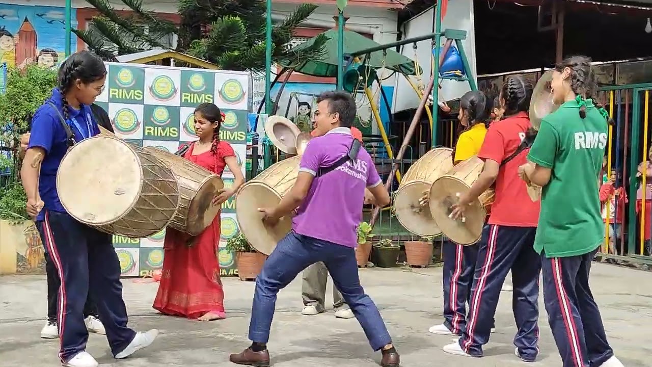 By Students and Teacher// Dhema Baja// Newari Baja// Newari Culture