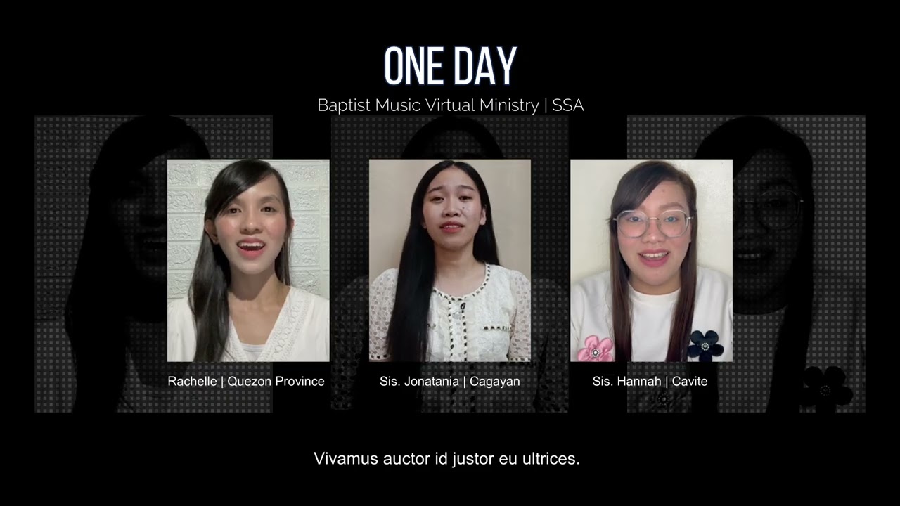 One Day | Baptist Music Virtual Ministry | Trio