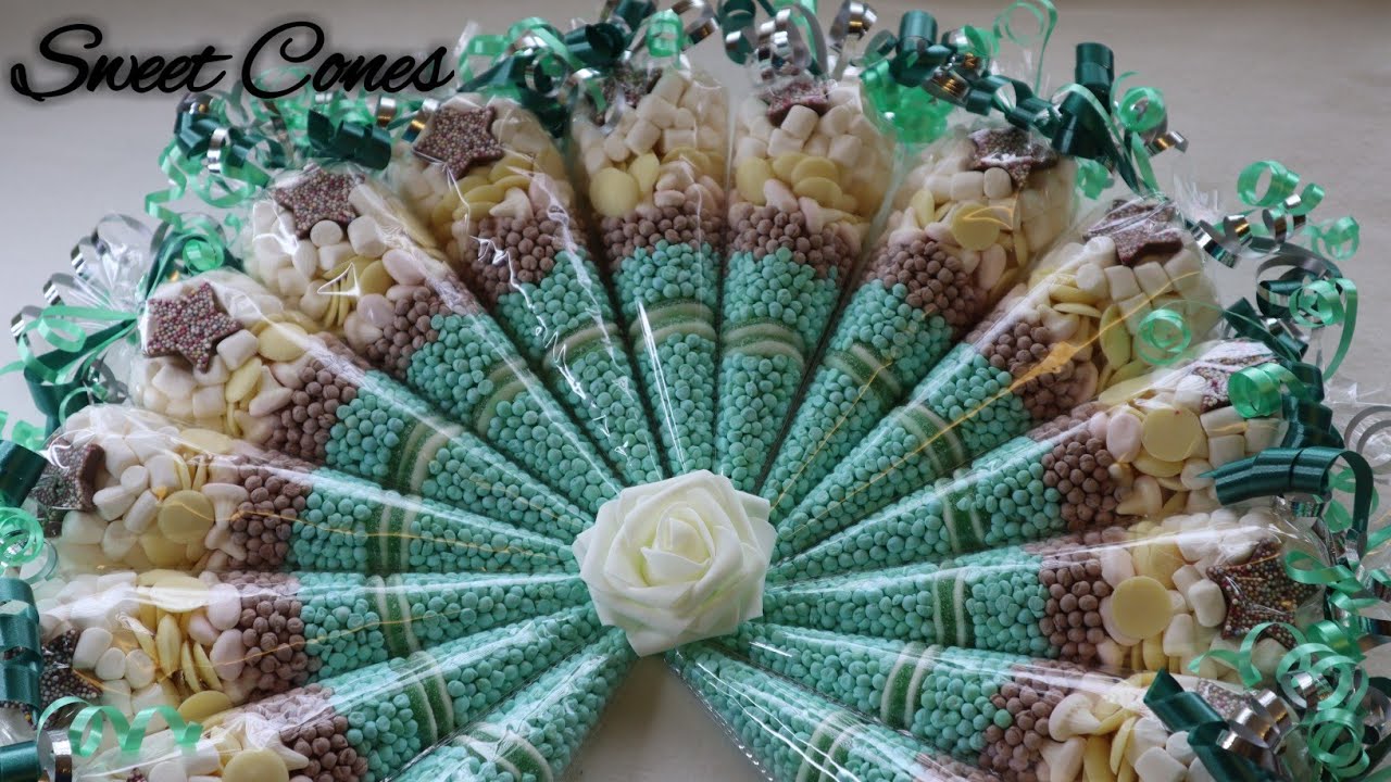 Sweet Cones |How to make sweet candy party cones |parties Cones |Homemade cones| Party favours
