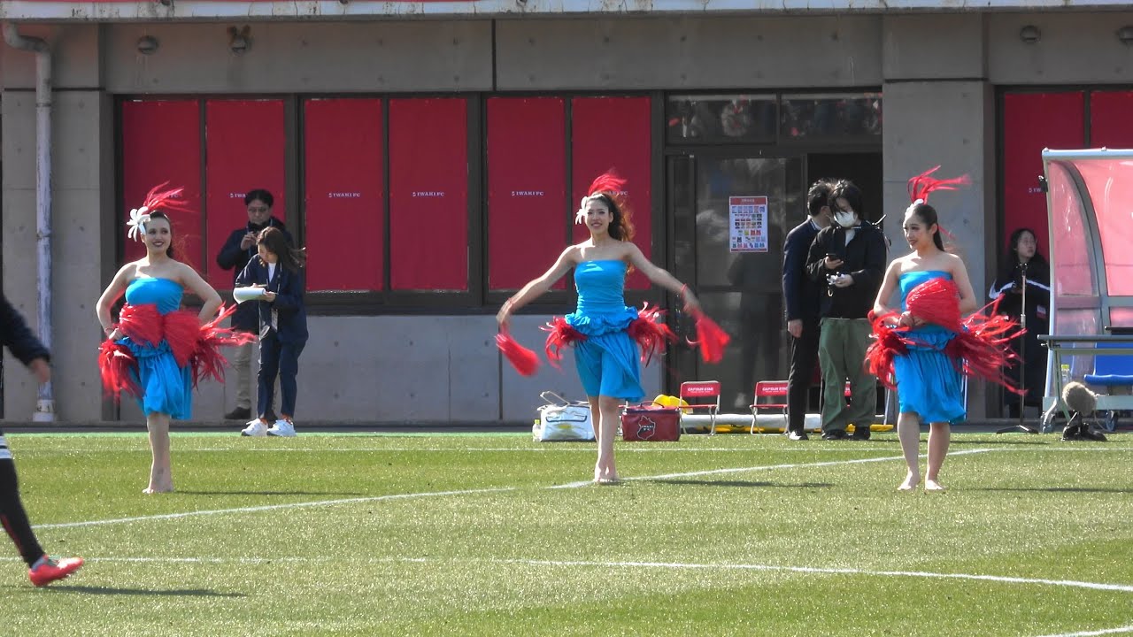 いわきFC 2024年ホーム初戦 選手紹介とフラガールによるハーフタイムダンス  2024.03.03