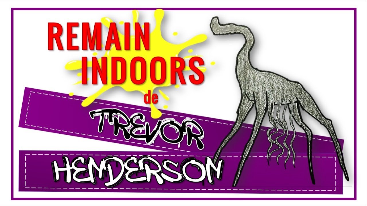 Como DIBUJAR y PINTAR  a REMAIN INDOORS deTrevor Henderson/How to DRAW REMAIN INDOORS