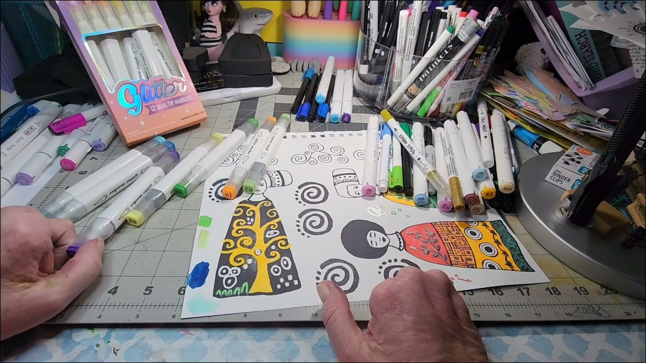 Fun Play Day * Glitter Markers 