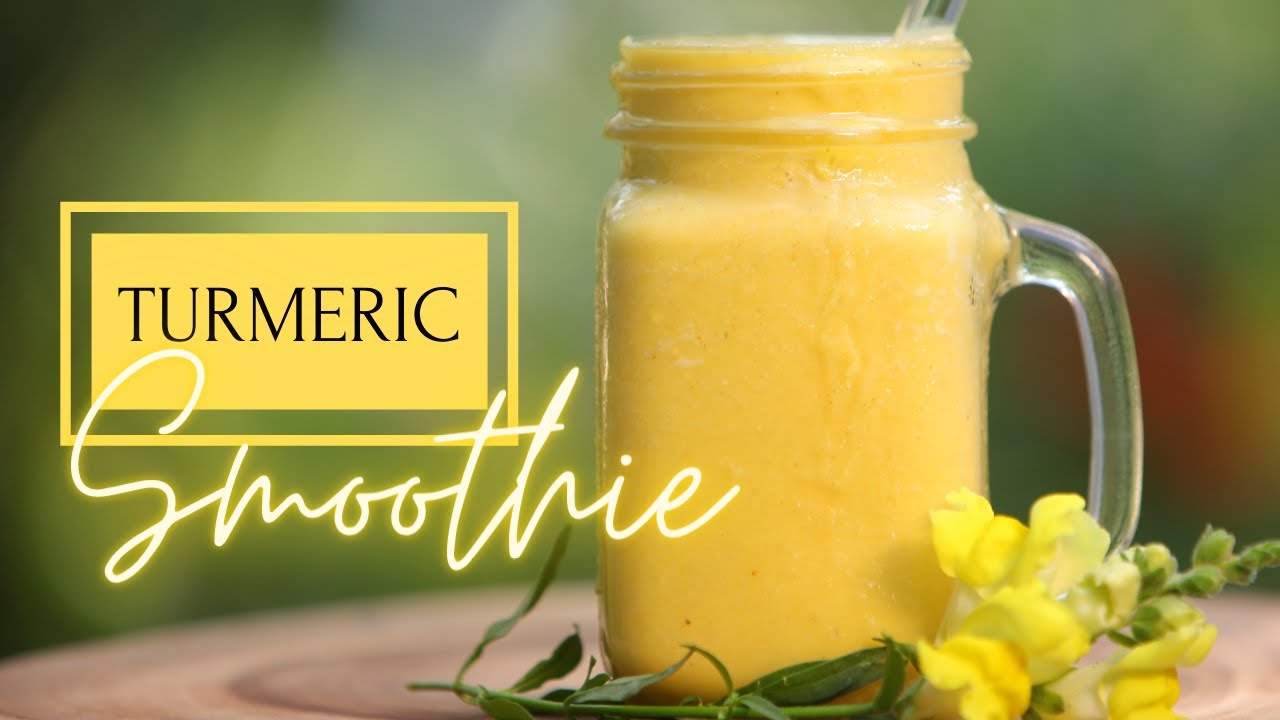 Turmeric Smoothie 🍍 Pre or Post Workout Recipe |  Meal replacement