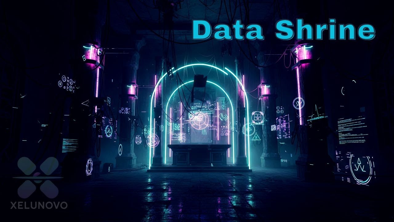 Abandoned Data Shrine - Dark Neon Cyberpunk Chill Ambience