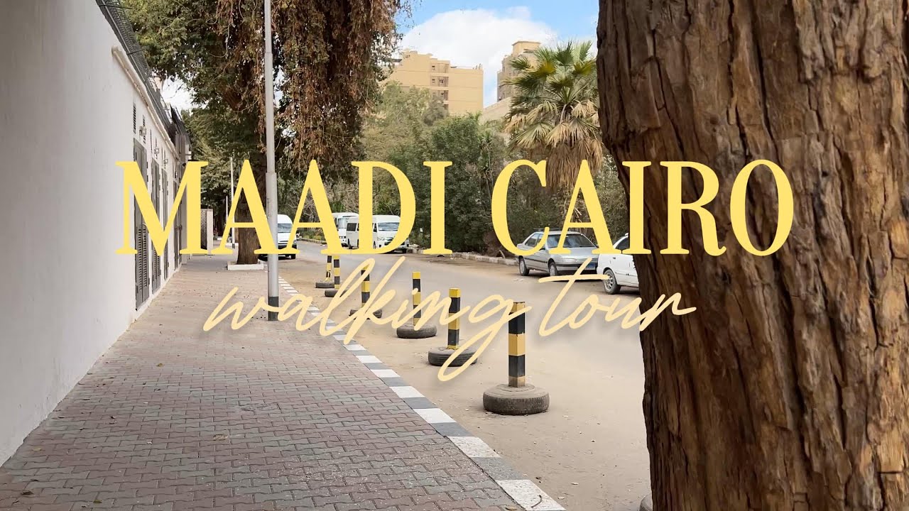 Maadi Degla (CAC Area) Walking Tour 4K | Cairo, Egypt