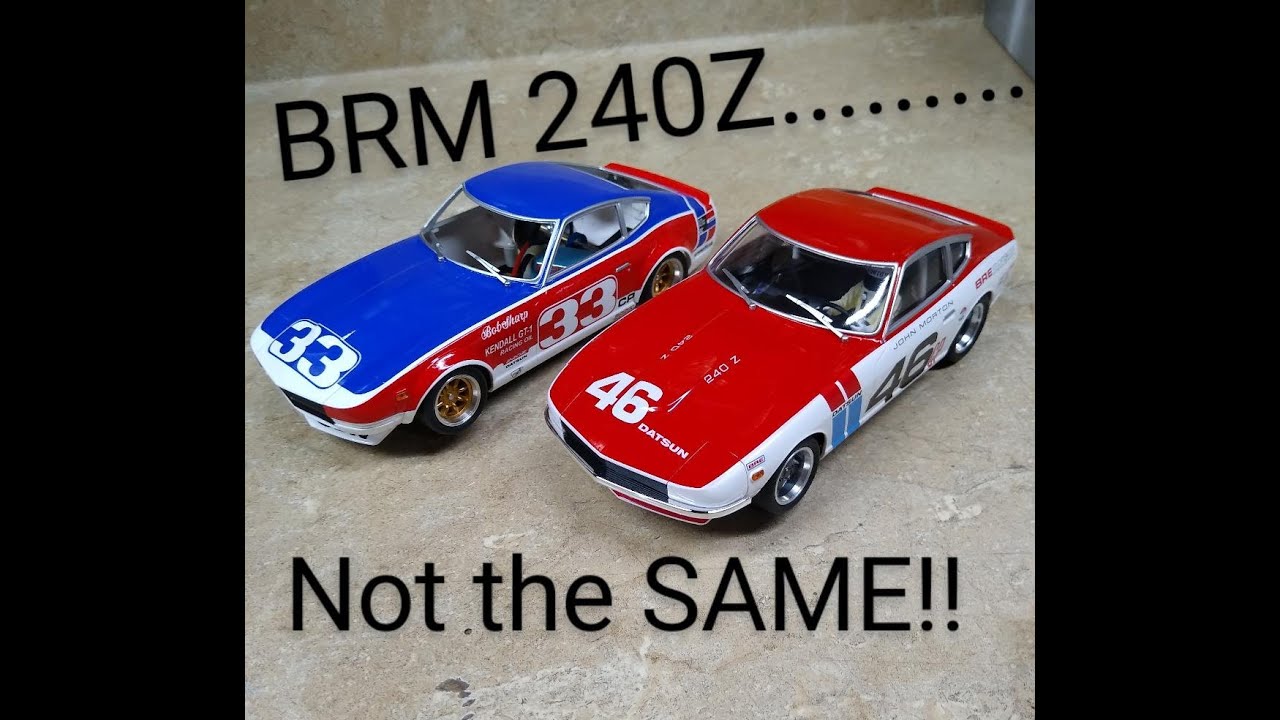 BRM Datsun 240Z 1/24 SLOT CARS * NOT THE SAME BETWEEN MODELS! AND IT'S A GOOD THING!!