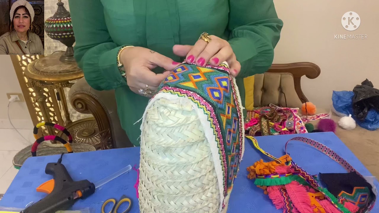 اصنعي بنفسك شنطه المصيف الخوص خطوه بخطوه معايا / فاطمه خليل