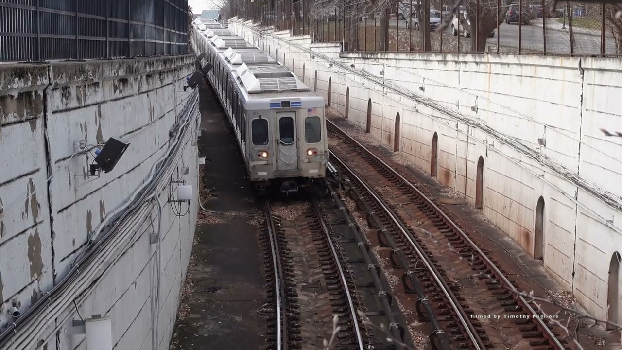 The Longest Video of the Market Frankford Line (Blue Subway) in Philadelphia, USA - 50 Minutes