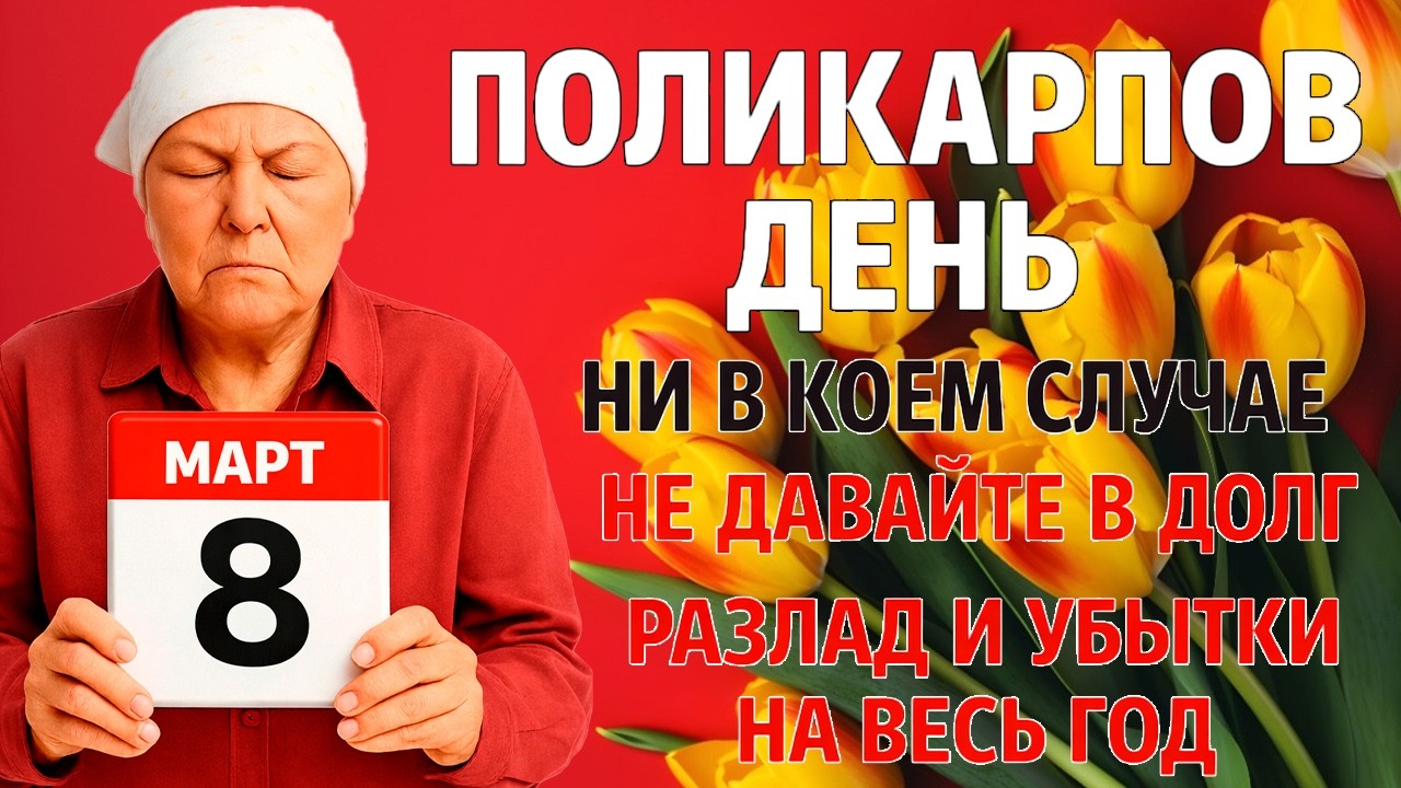 8 марта Поликарпов День. Что нельзя делать сегодня по народным приметам запреты дня