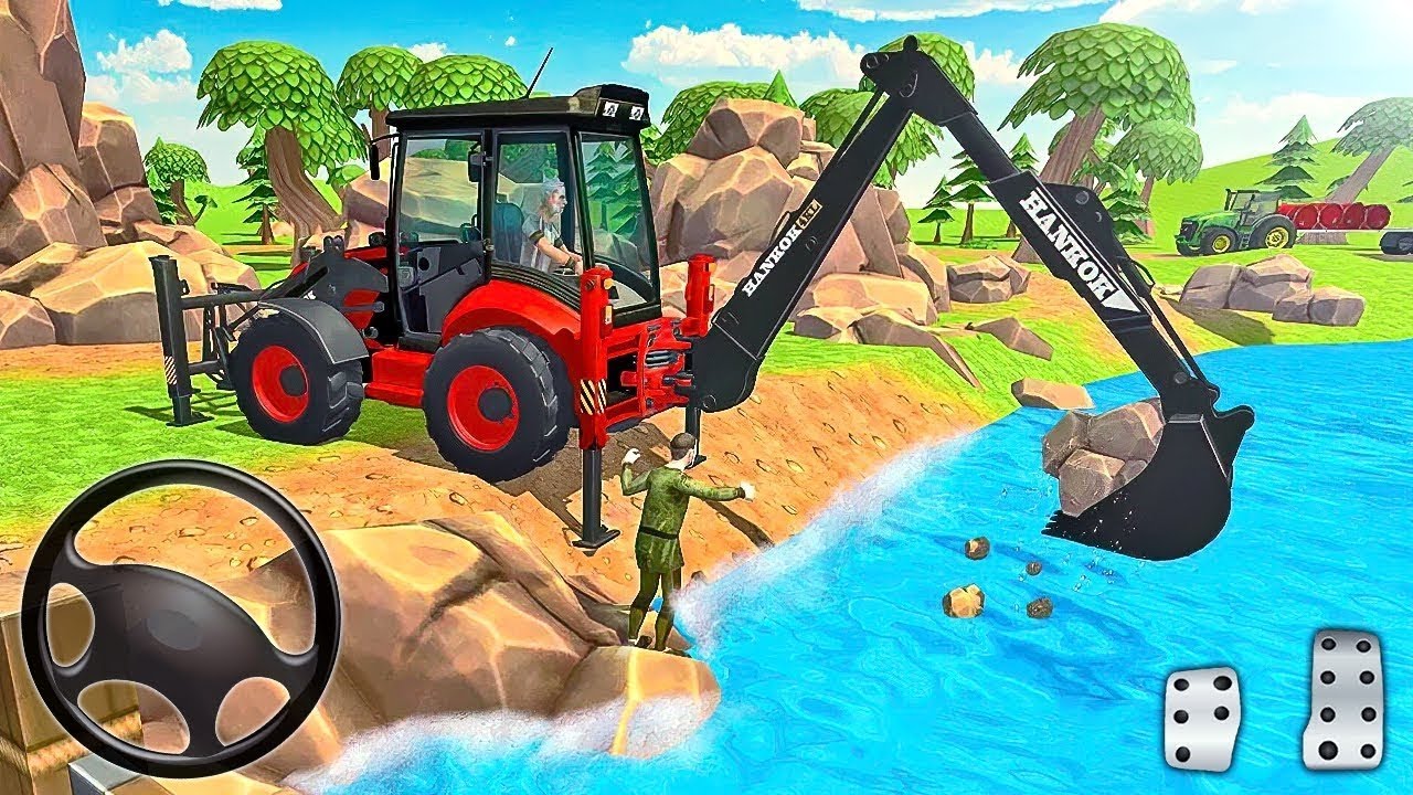 Backhoe Loader Jcb Simulator Gameplay Indian Vehicles Jcb truck driving Android Gameplay
