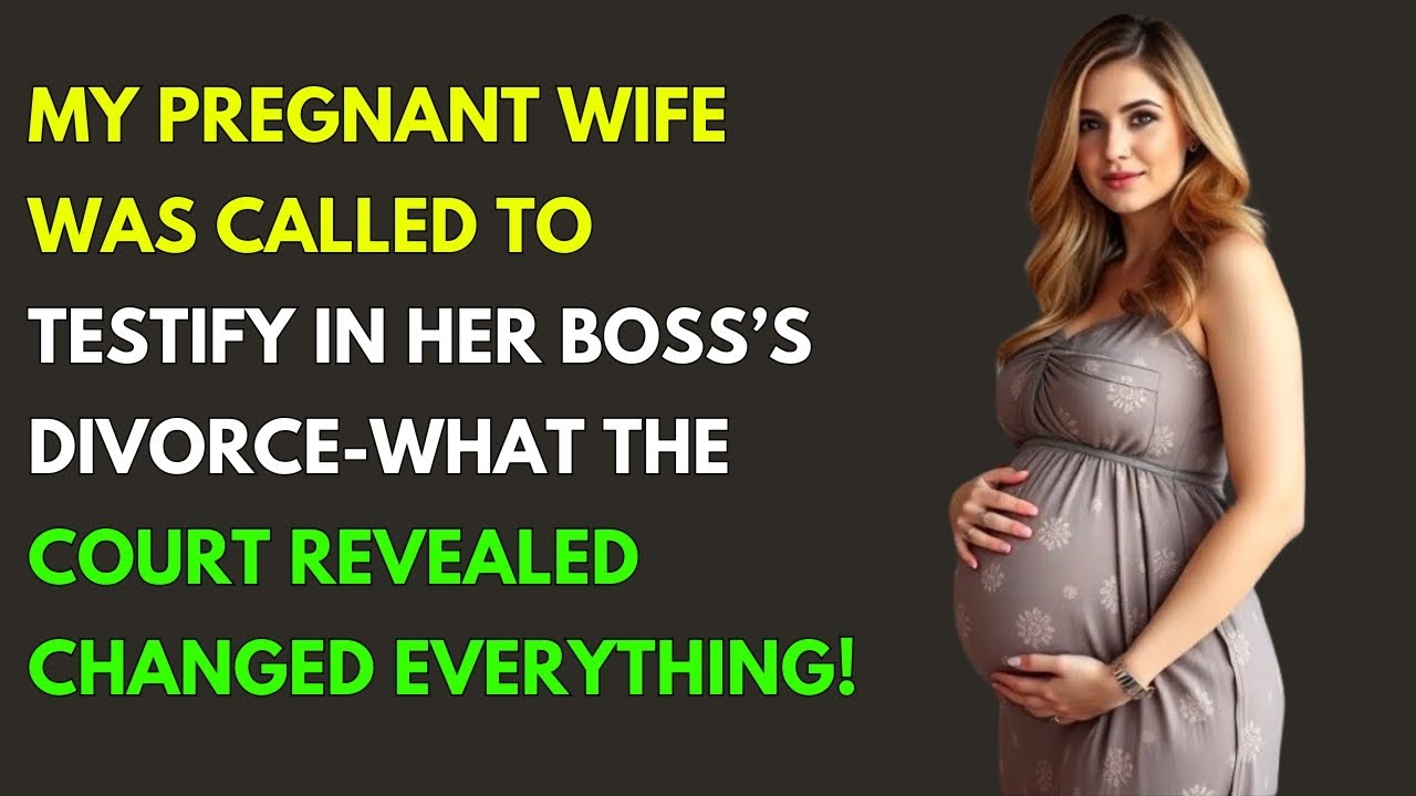 My Pregnant Wife Was Summoned to Testify in Her Boss's Divorce Case, and It Shattered Our Marriage