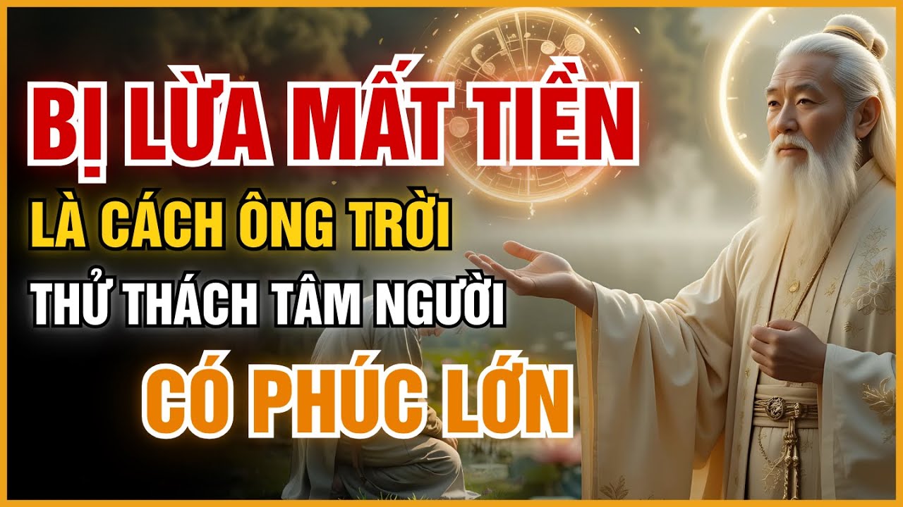 BỊ LỪA MẤT TIỀN - LÀ CÁCH ÔNG TRỜI THỬ TÂM NGƯỜI CÓ PHÚC LỚN - TRIẾT LÝ CUỘC SỐNG - LỜI DẠY CỔ NHÂN