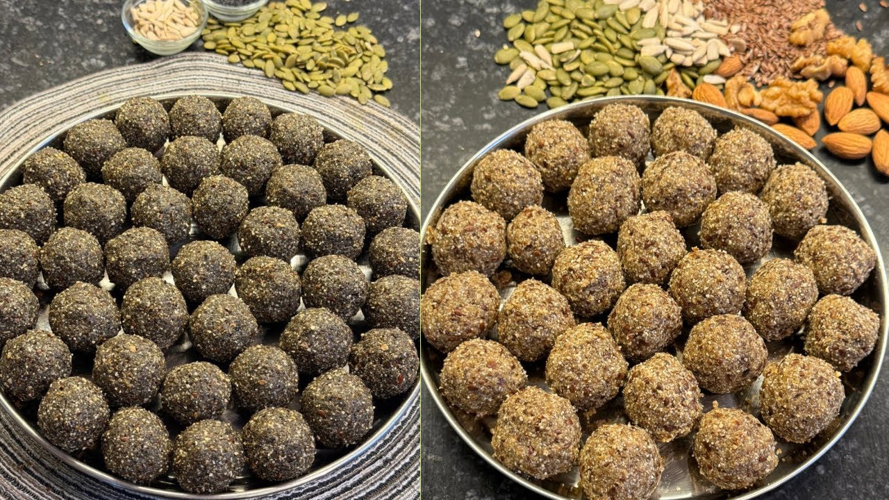 2 Healthy Ladoo Recipes | Calcium Rich & Hormone Balance Ladoo | Hair Fall Support