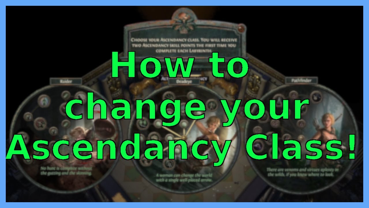 How to Change your Ascendancy Class! 3.23
