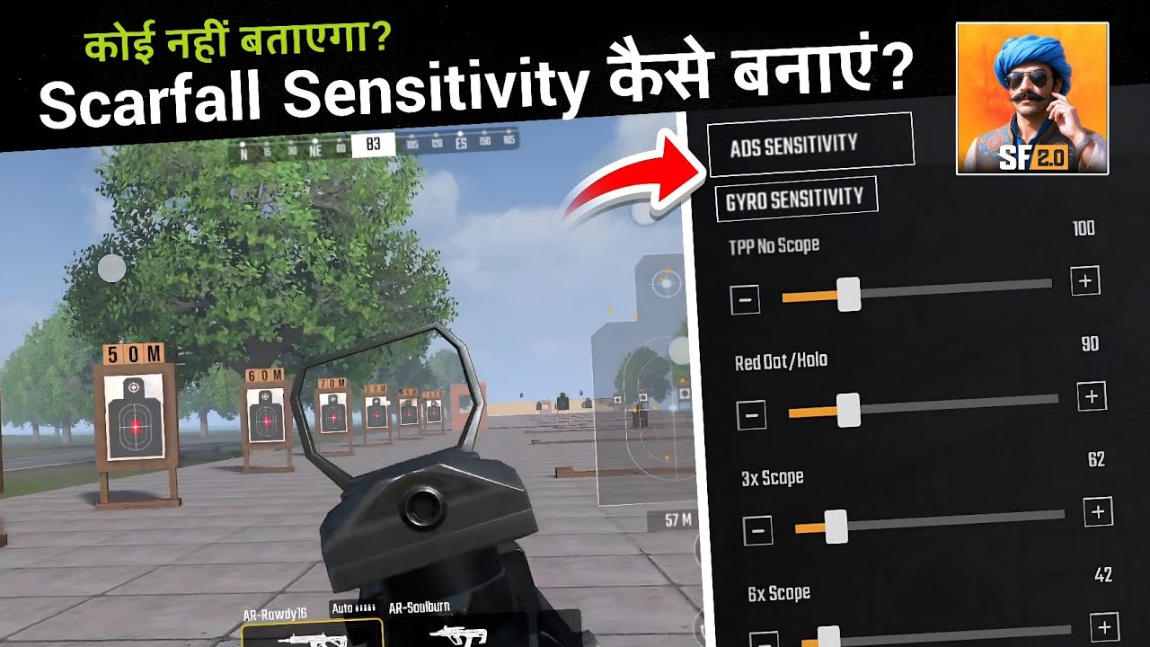 🔥 Scarfall 2.0 Sensitivity | How To Make Own Zero Recoil Gyro & No Gyroscope Sensitivity Guide 