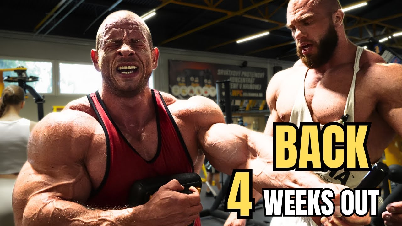 BRUTAL BACK Workout at 4 Weeks Out of...?