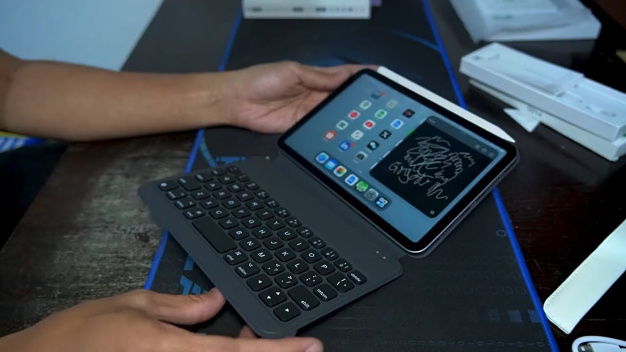 STYLUS GD14 & MAGIC KEYBOARD BLUETOOTH for IPAD MINI 7 (2024) - GOOJODOQ