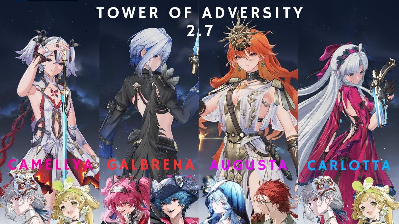 NEW Tower of Adversity 2.7 | All S0: Galbrena, Augusta, Carlotta, Camellya | Wuthering Waves