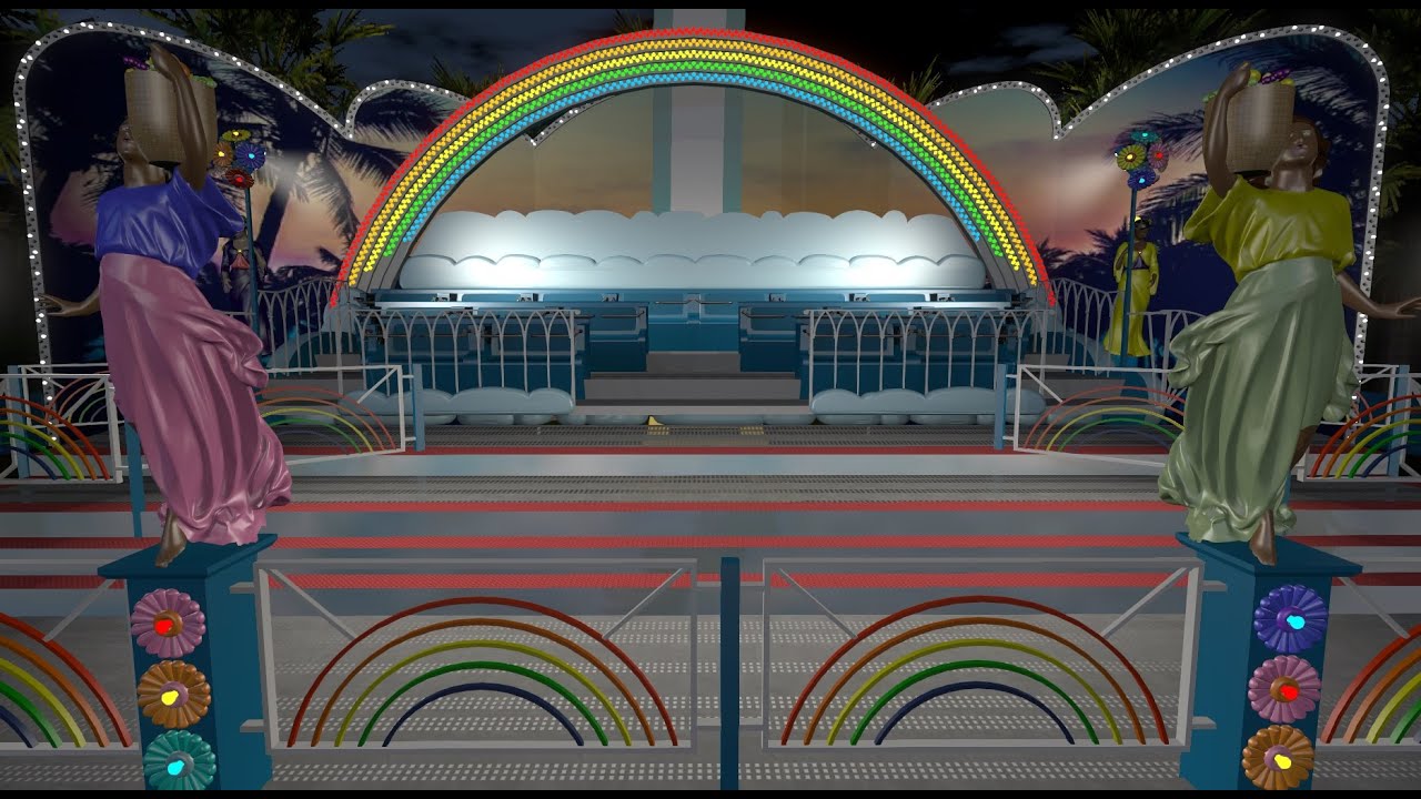 Huss Rainbow Night Animation