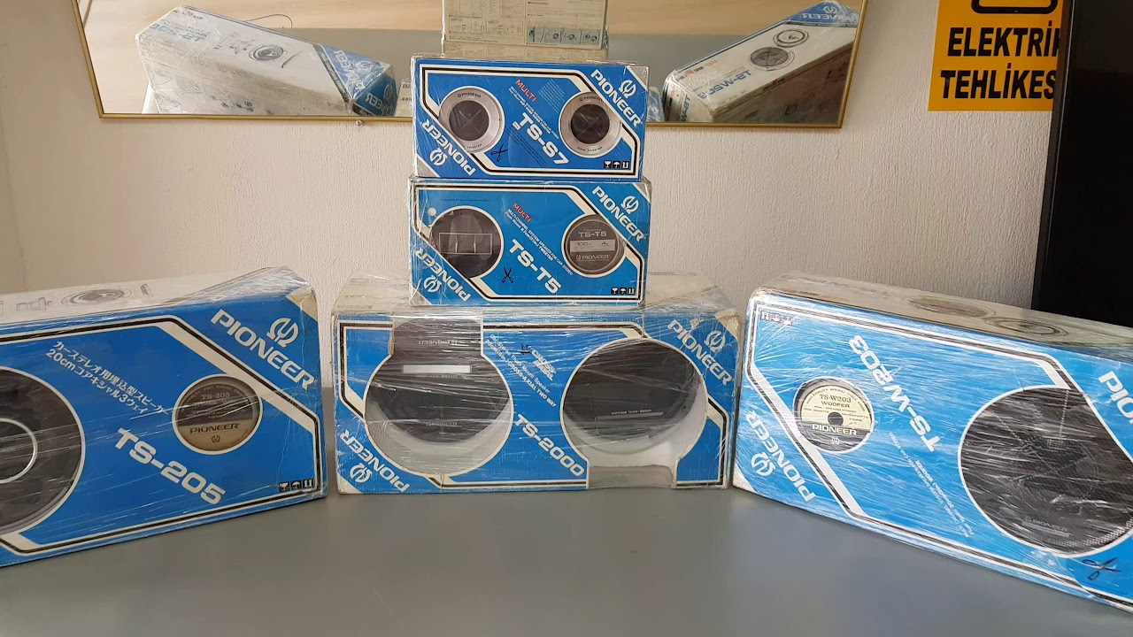 PİONEER  TS-203 TS-205 TS-2000 TS-T5 TS-S7 CHROME SERİES Resital Nostalji eski seri TOKYO.JAPAN