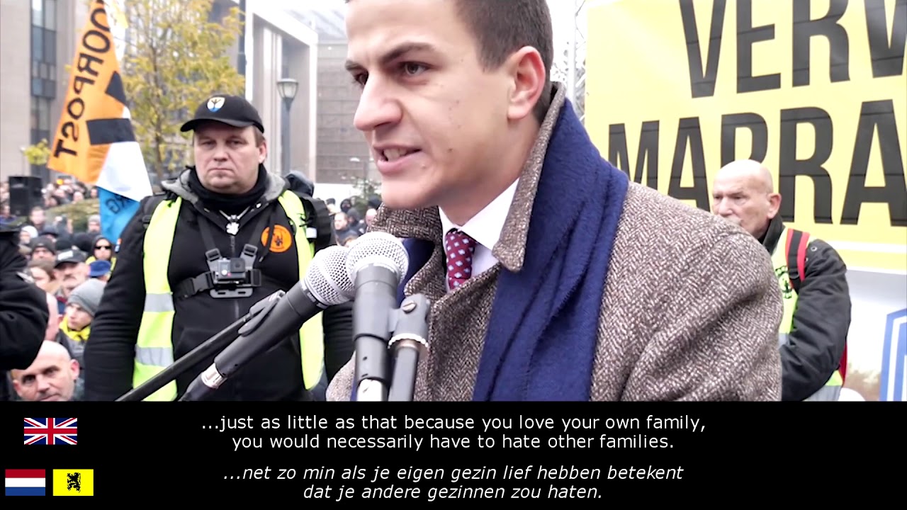 Dries van Langenhove Speech at the March against Marrakesh [English Subtitles]