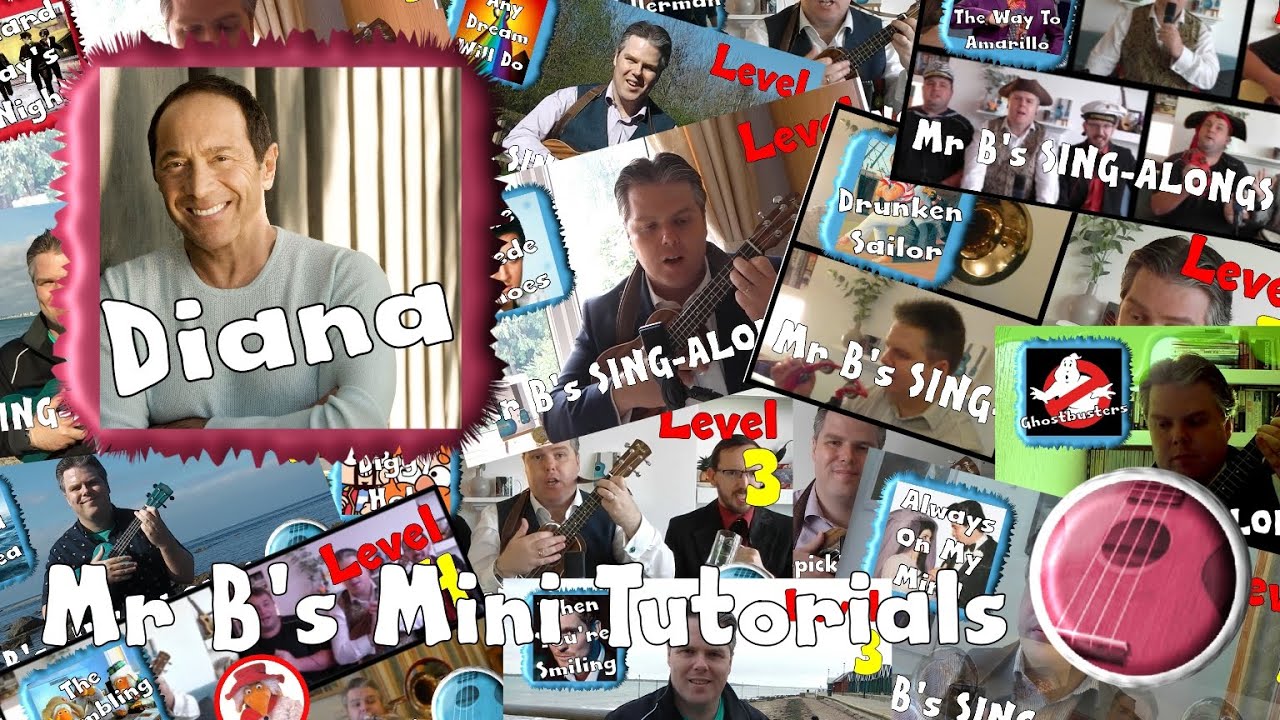 Mini Tutorial - Diana | Mr B's Ukulele Channel #ukulelelesson #ukulelemusic #ukuleletutorial
