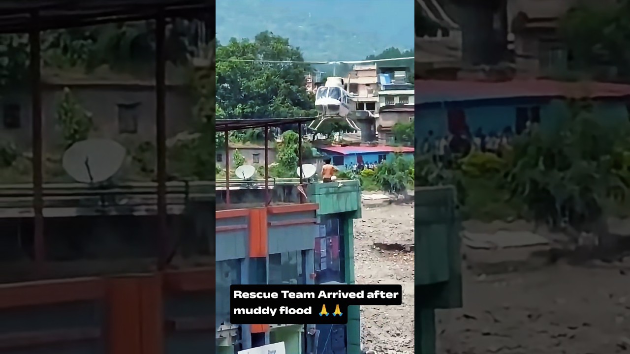 Rescue Team Arrived 🙏#HeavyRainfall #RainAlert #WaterLogging #NaturalDisaster #DisasterRelief