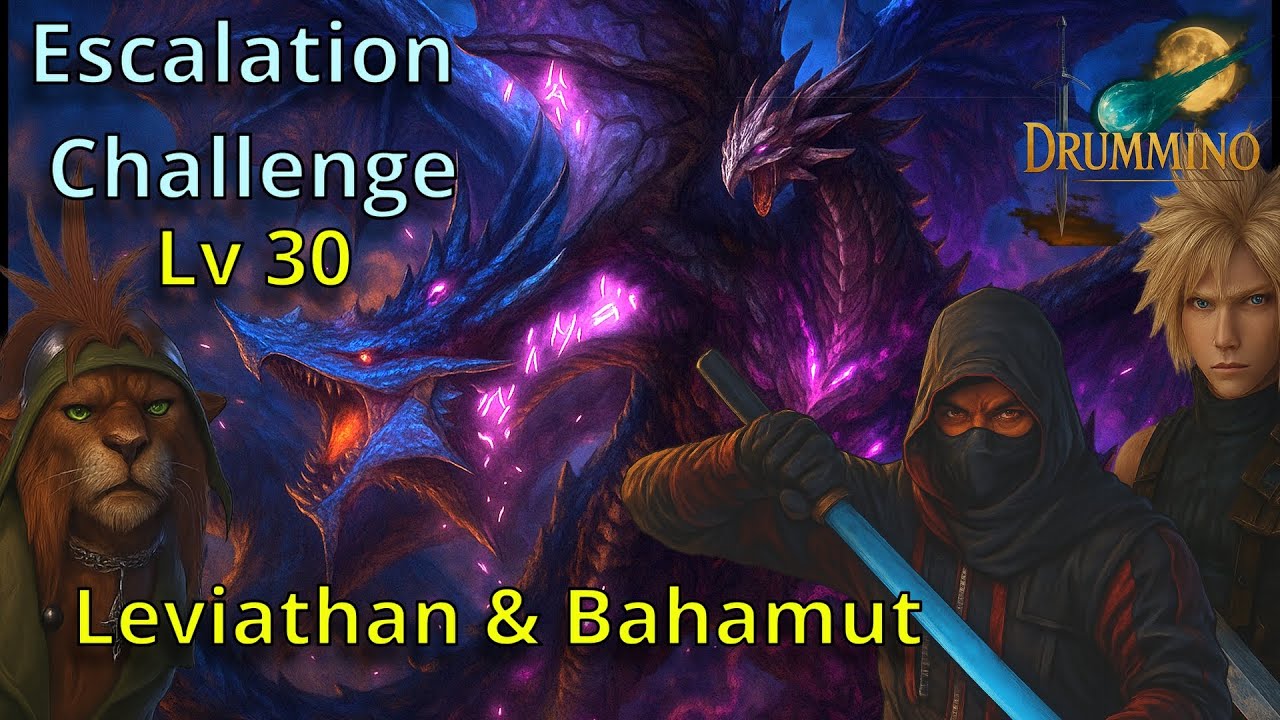 FF7 EC - Escalation Challenge lv 30 - Leviathan & Bahamut - Cloud Team