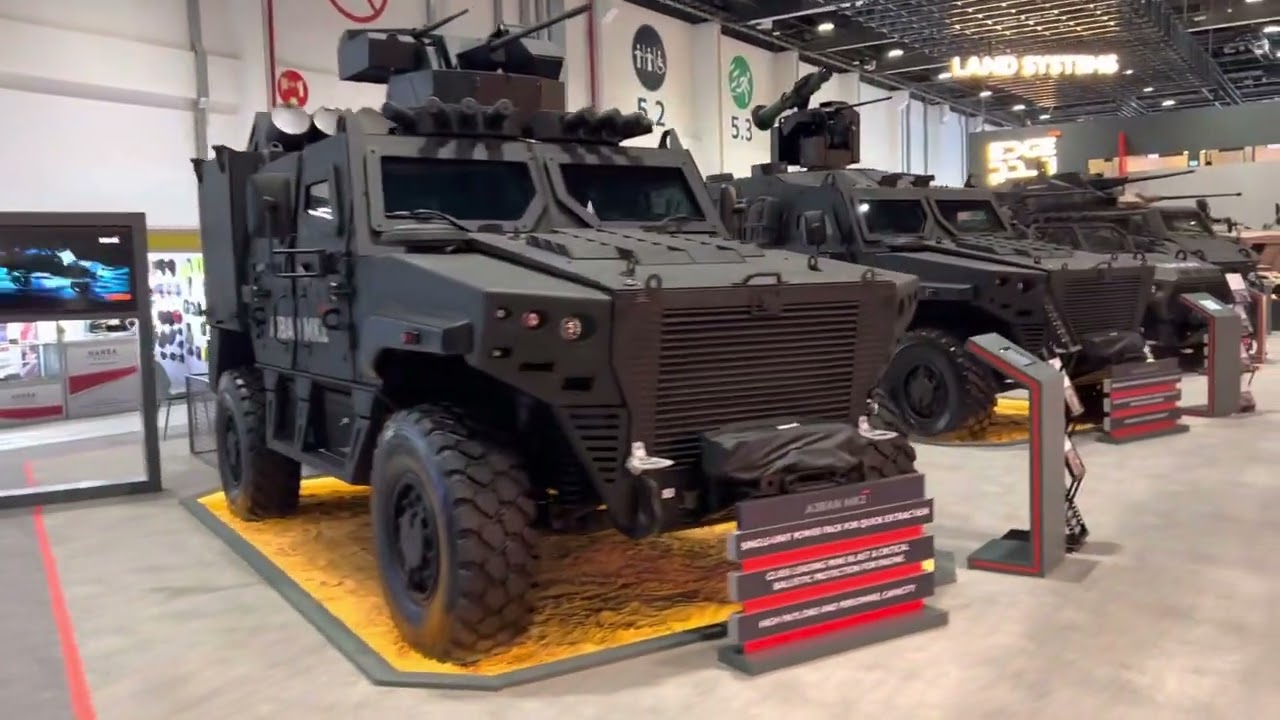 #UAE #armored vehicles at #IDEX