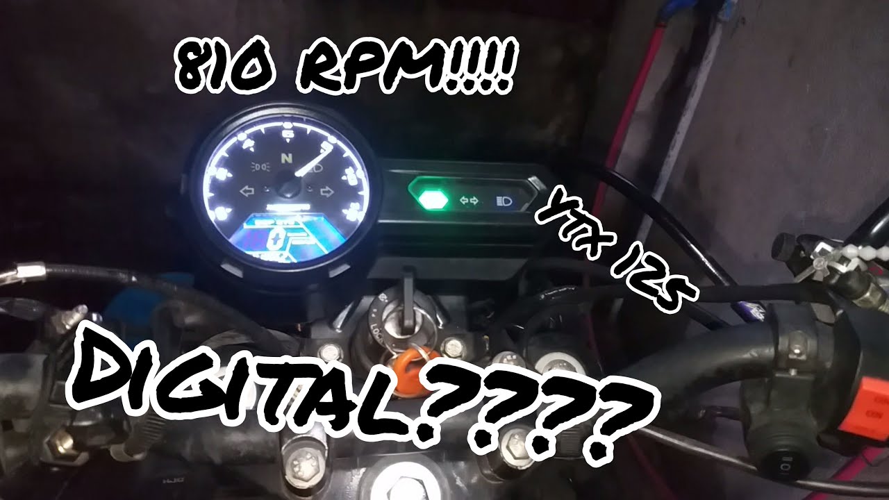 Paano Iconvert sa Universal Digital Speedo/Odometer with RPM ang YTX 125!! (New  Update)
