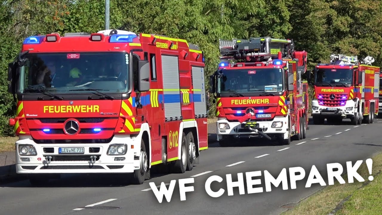 [15 FAHRZEUGE!] - Fuhrpark der Werkfeuerwehr CHEMPARK DORMAGEN auf 