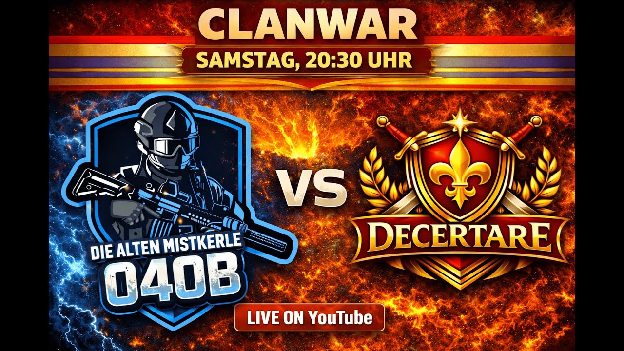 O40B Clan War LIVE 🏆 vs. Decertare | CDL Rules | Vorbereitung auf Ranked Season