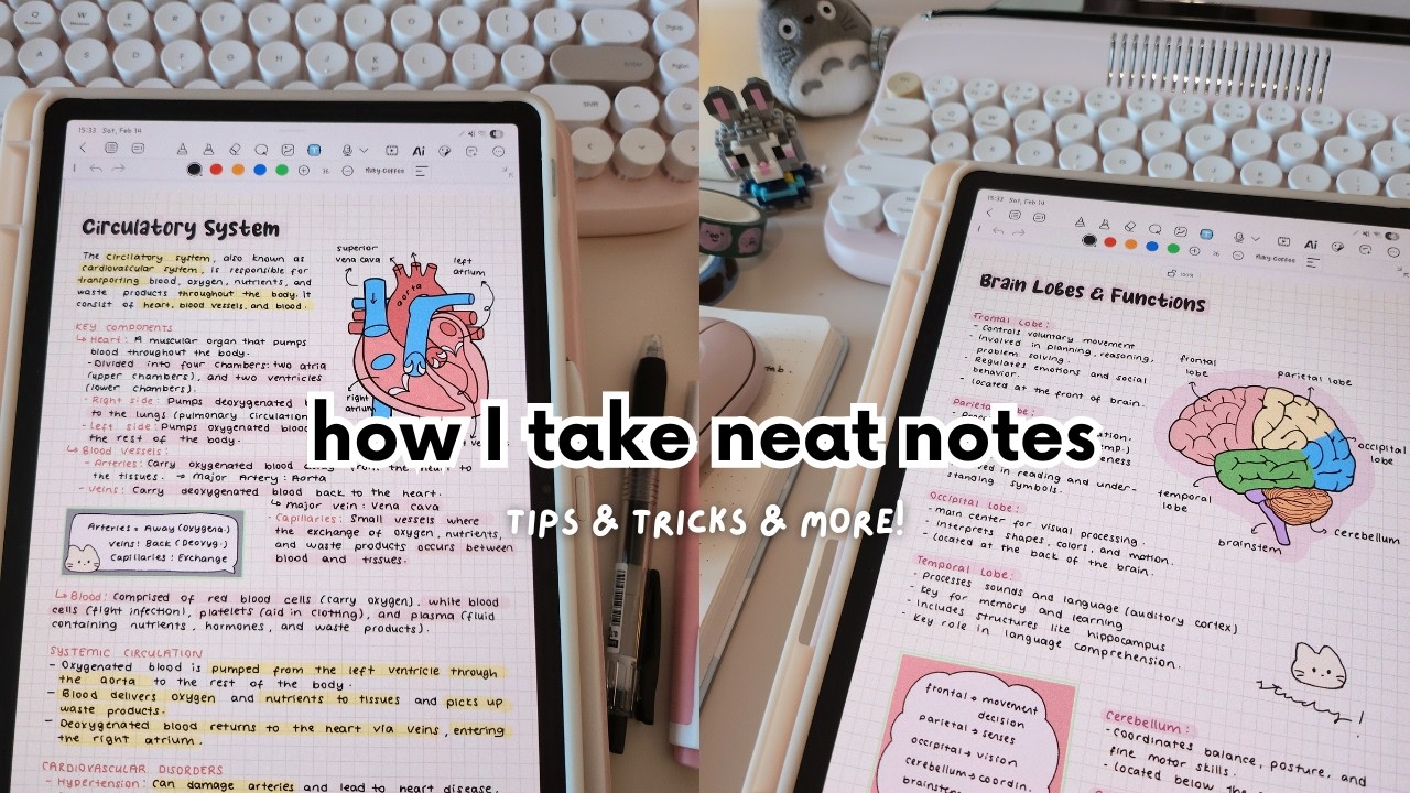 How I Take NEAT NOTES on my Samsung Tablet ft. KILONOTES! ✏️🧸 Aesthetic Digital Note-Taking Tutorial