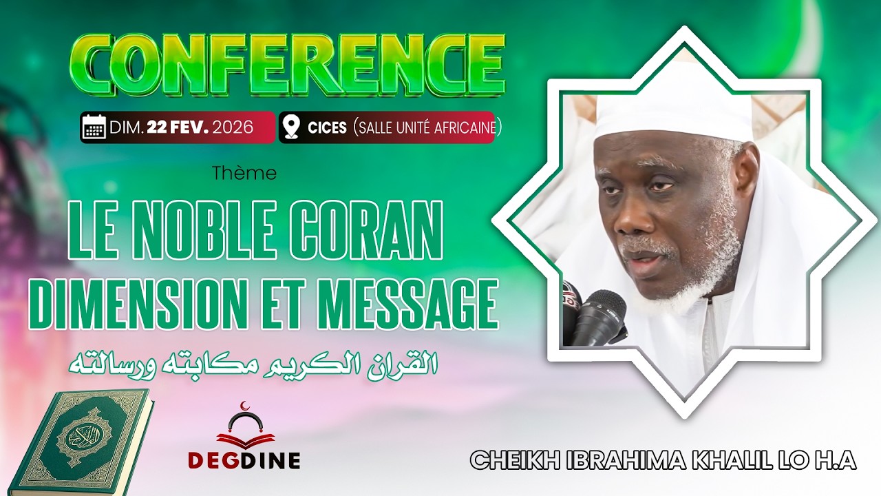 DIRECT Conférence Cheikh Ibrahima Khalil Lô HA