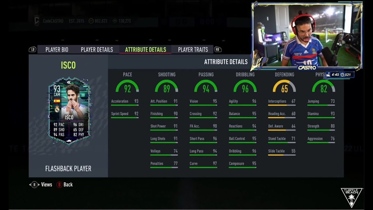 Castro1021 Reacts To 93 FLASHBACK ISCO SBC - FIFA22 ULTIMATE TEAM!