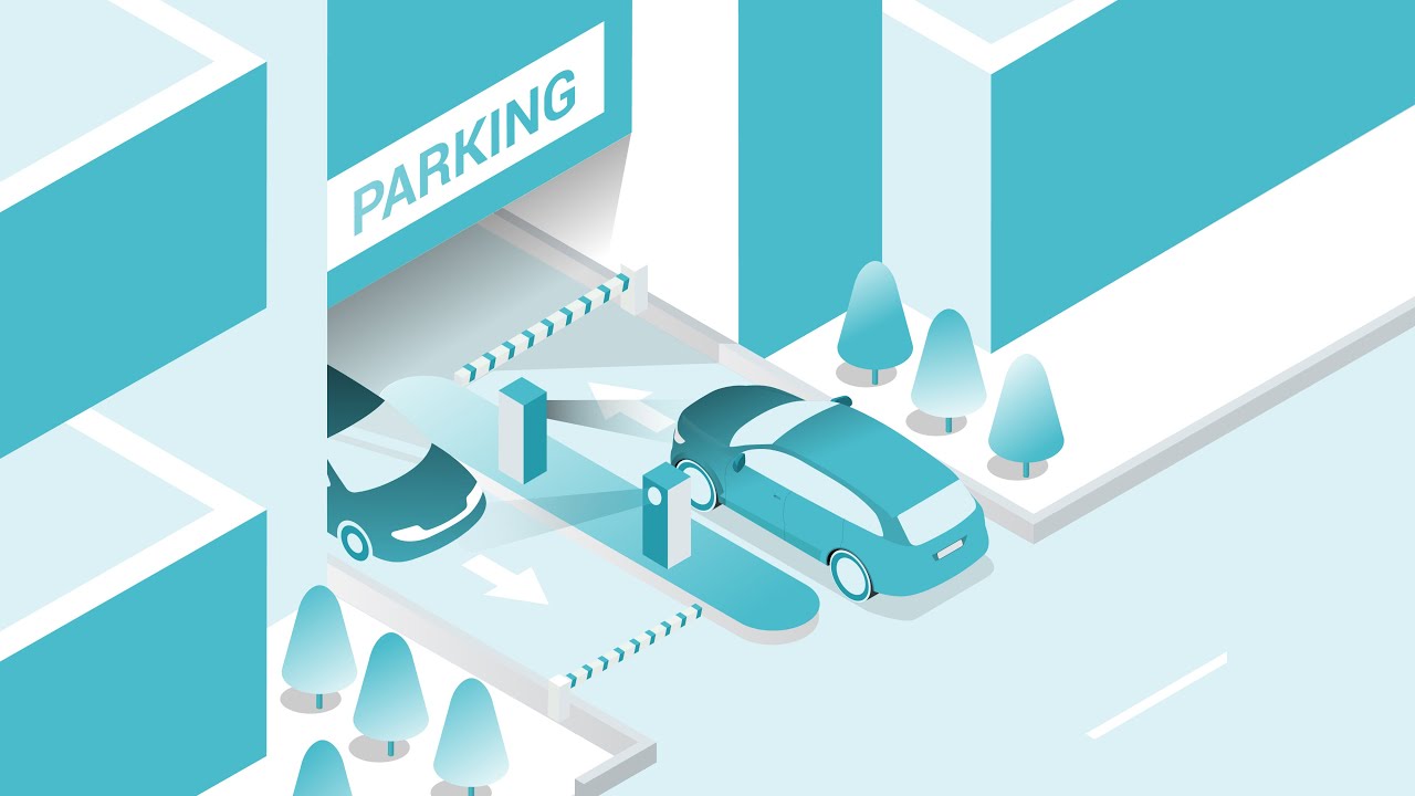 Smart Parking Payment system using vehicles' license plate | Isometric Animation for Kapy