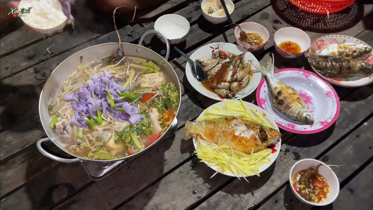 Một Ngày Rất Đặc Biệt Anh Em Xóm Chài TV .Canh Chua Cá Cóc. Mè Vinh Chiên Giòn Ngon Bá Chấy