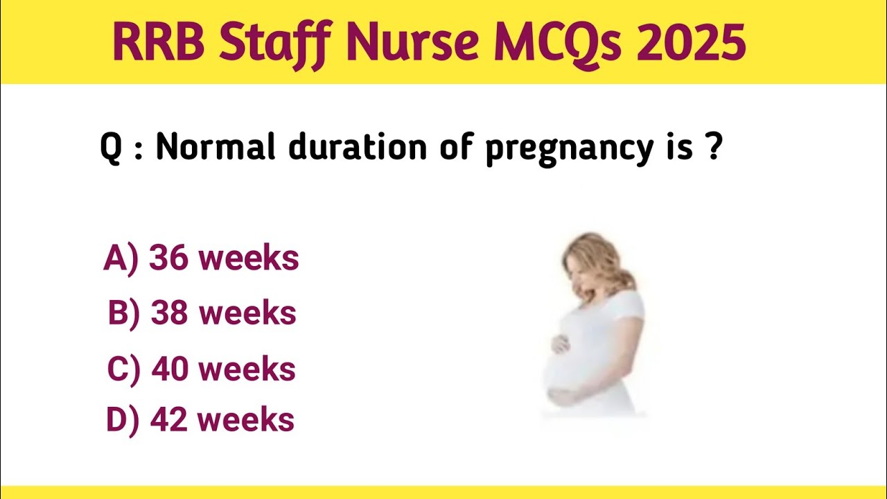 RRB staff nurse exam mcqs 2025 | rrb  staff nurse exam preparation 2025 | mcqs for staff nurse exam
