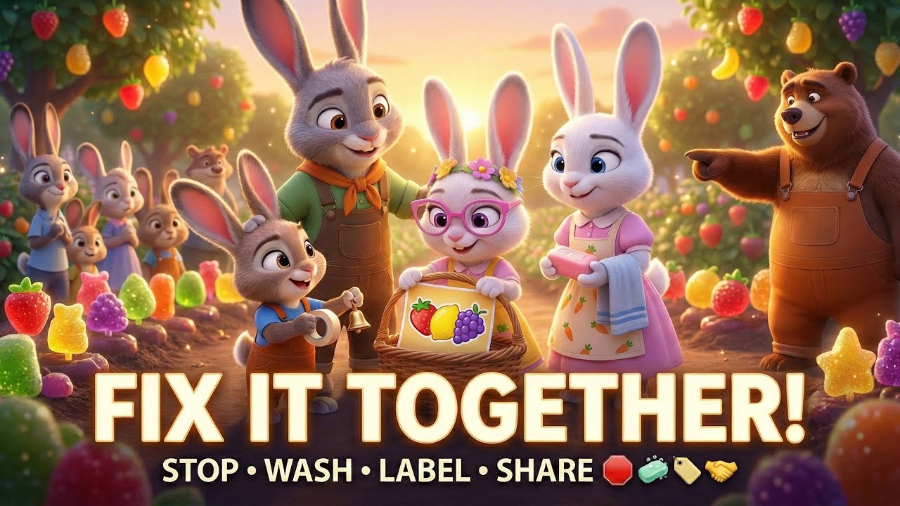 Rainbow Harvest Festival Rescue 🌈🍬 Fix Labels + Keep the Beat! The Buck’s Forest Adventures!