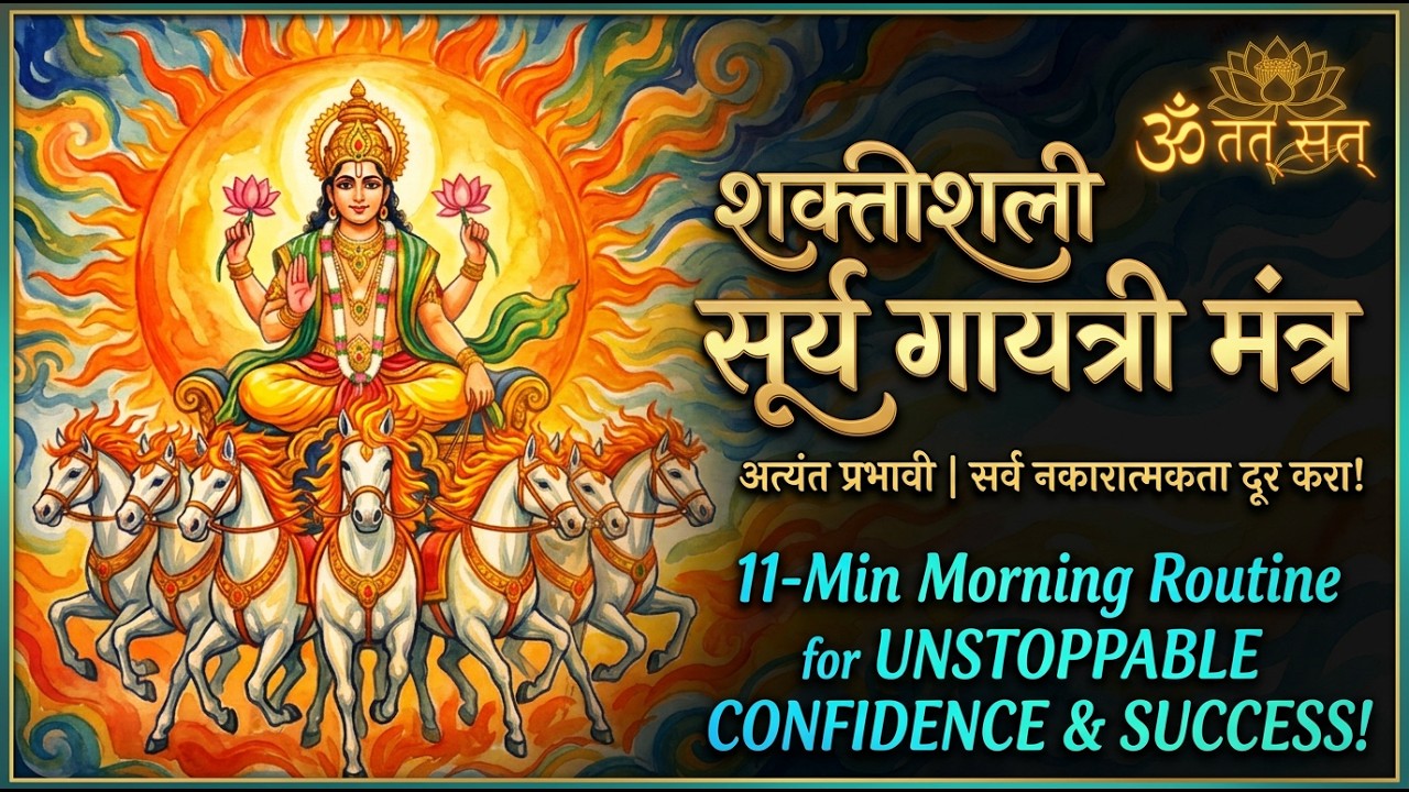 ॐ आदित्याय विद्महे | POWERFUL SURYA MANTRA for Success, Health & Mental Peace | Morning Energy