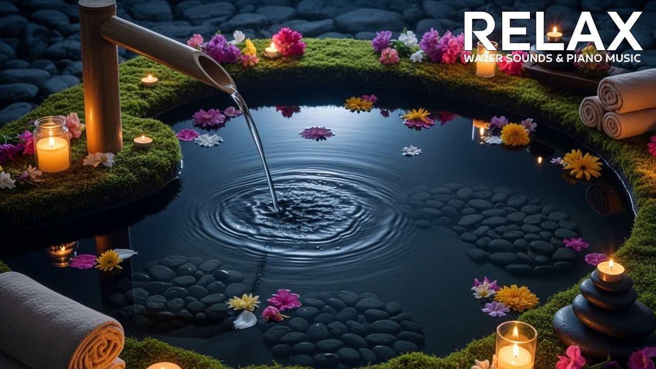 🌿 Bamboo Water Quiet Flow & Piano | Deep Inner Sleep 🌿