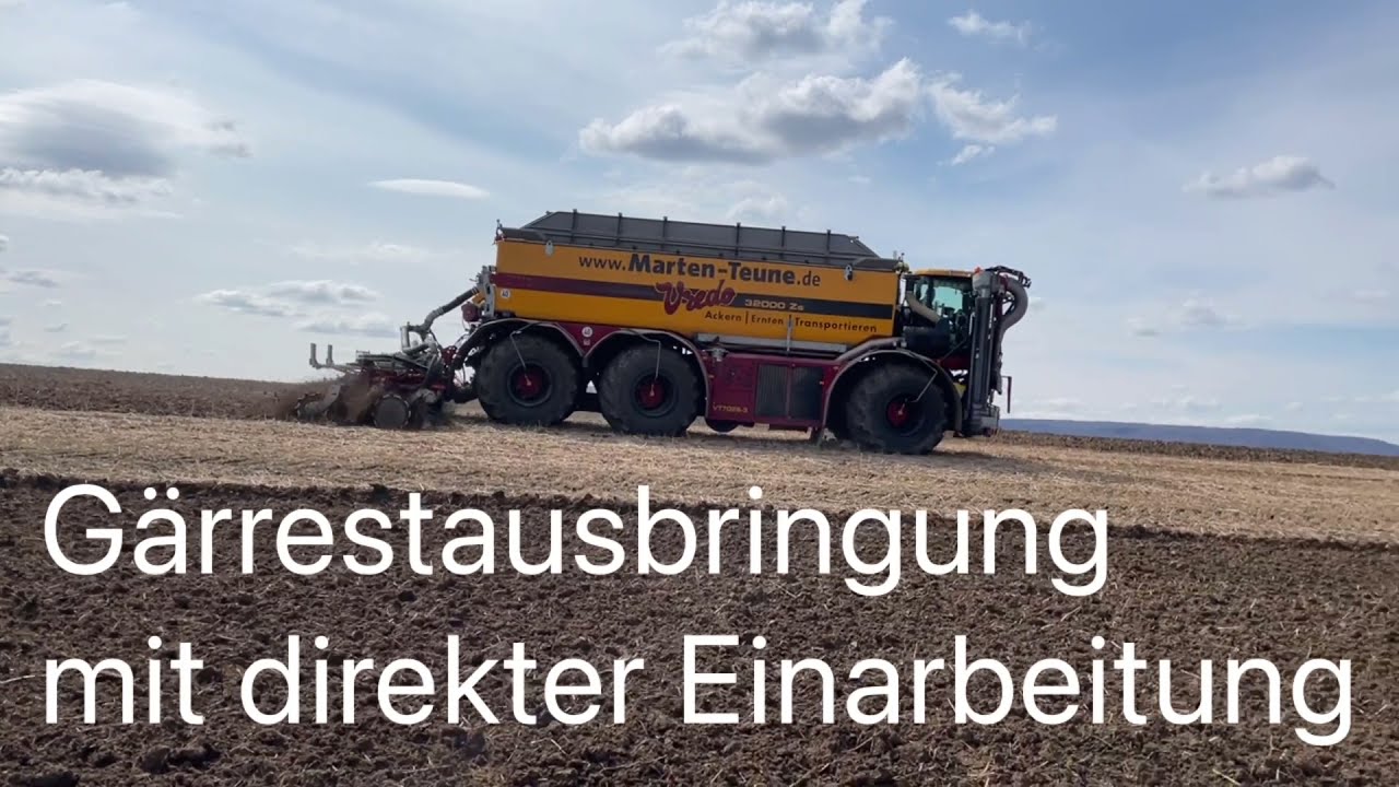 Marten & Teune - Gärrestausbringung mit direkter Einarbeitung