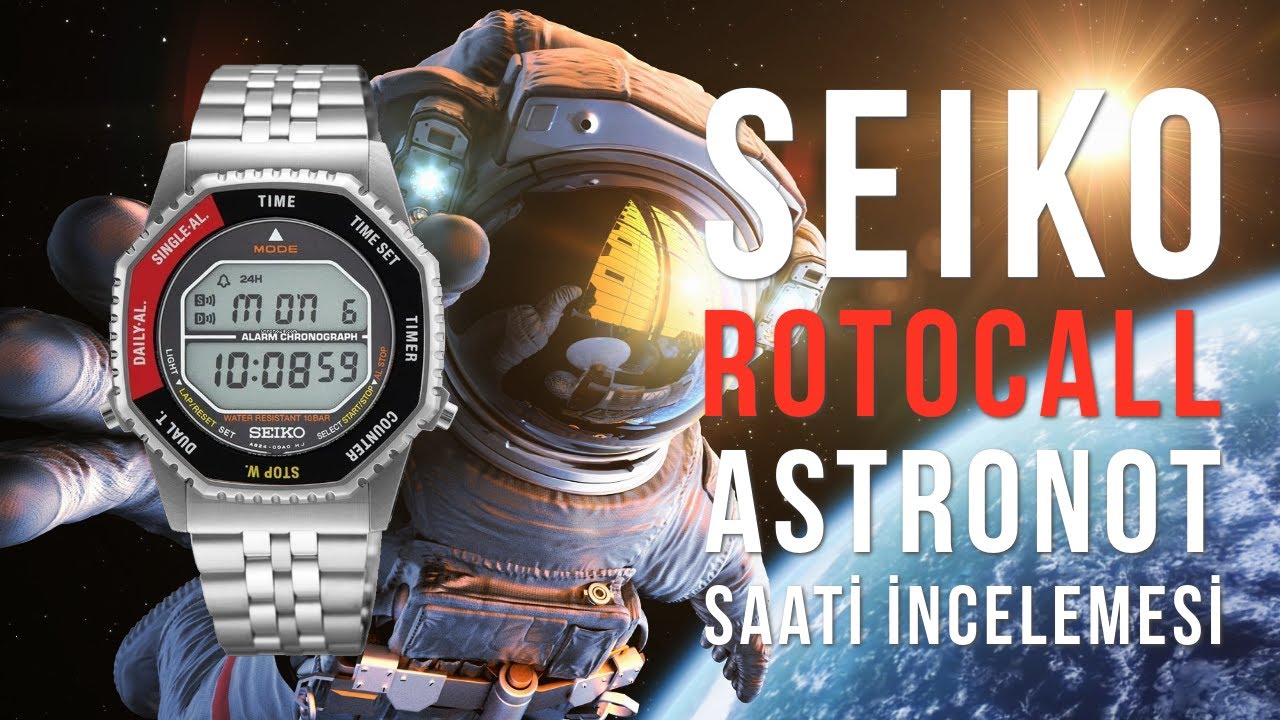 Seiko Rotocall SMGG19P1 (Astronot) Dijital Kol Saati Kutu Açılımı ve İncelenmesi