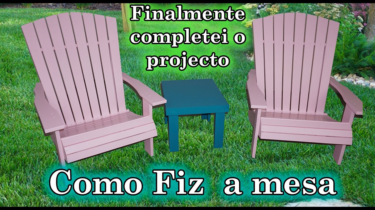 Como Fiz mesa para jardim parte #02