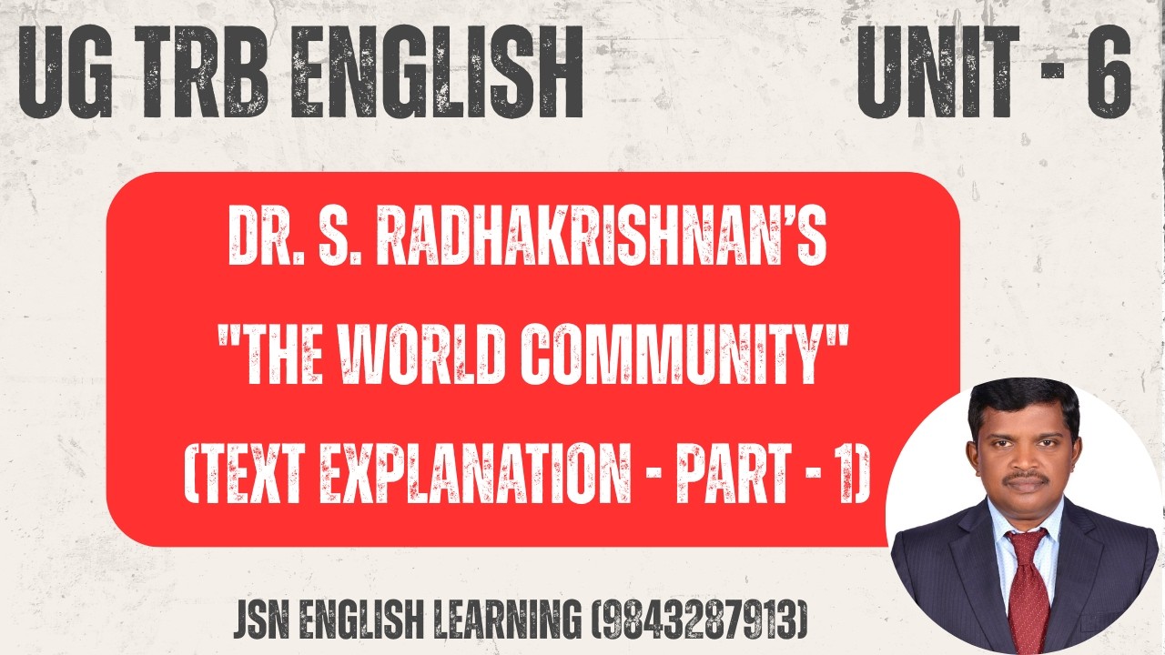 Dr. S. Radhakrishnan’s 