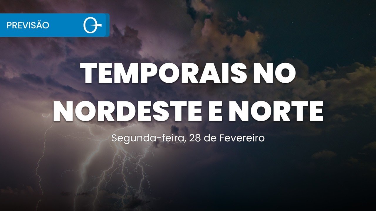 Previs&atilde;o do Tempo: ALERTA DE TEMPORAIS  em Minas, Nordeste e Centro-Oeste 02/03/2026