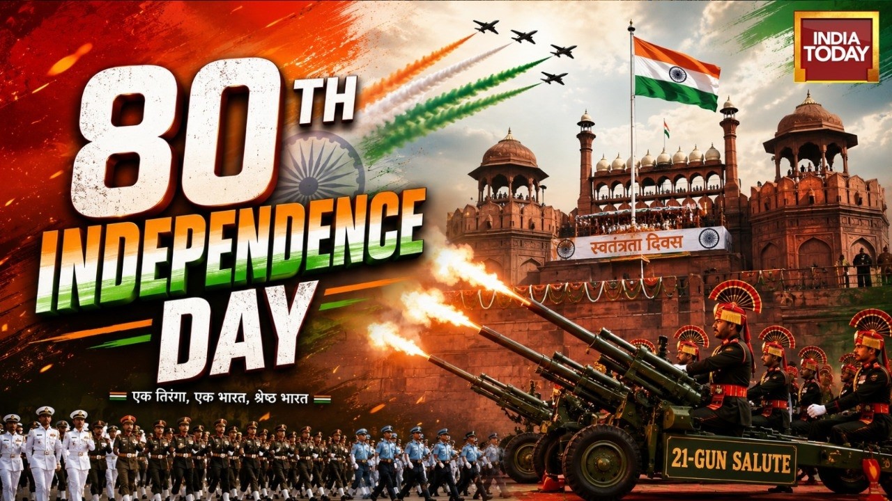 PM Modi Hoists National Flag At Red Fort, 21-Gun Salute & Flower Shower | Independence Day 2026