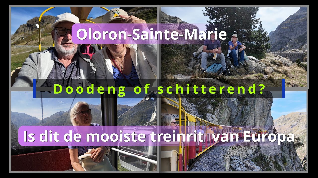 De hoogste trein van Europa: Le Petit Train d'Artouste.  #lourdes #frankrijk #pyreneeën #caravan 